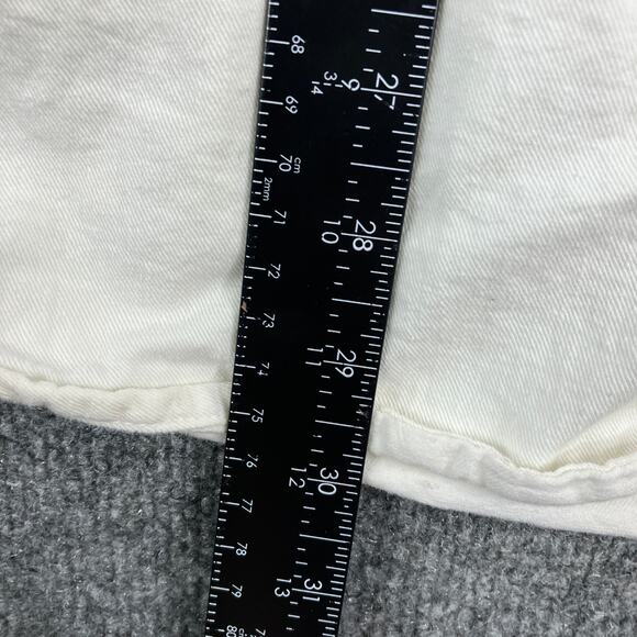 Biker Design Sleeveless Button-Up Shirt Men's 3XL White Frayed Motorcycle Vest - Picture 6 of 9